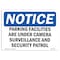 Signmission OSHA Sign, Parking Facilities Under Surveillance, 10in X 7in Decal, 7" W, 10" L, Portrait OS-NS-D-710-V-16322 - alternate 1